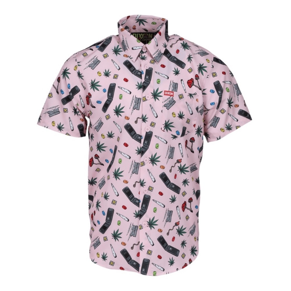 DIXON NEW GUY PARTY Pink SHIRT Size Medium